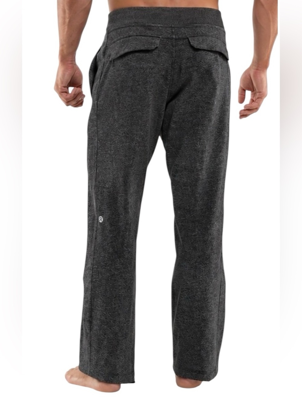 Men’s Lululemon Kung Fu Straight Leg Pant. Charcoal Sweatpants Yoga Lounge Sz. S